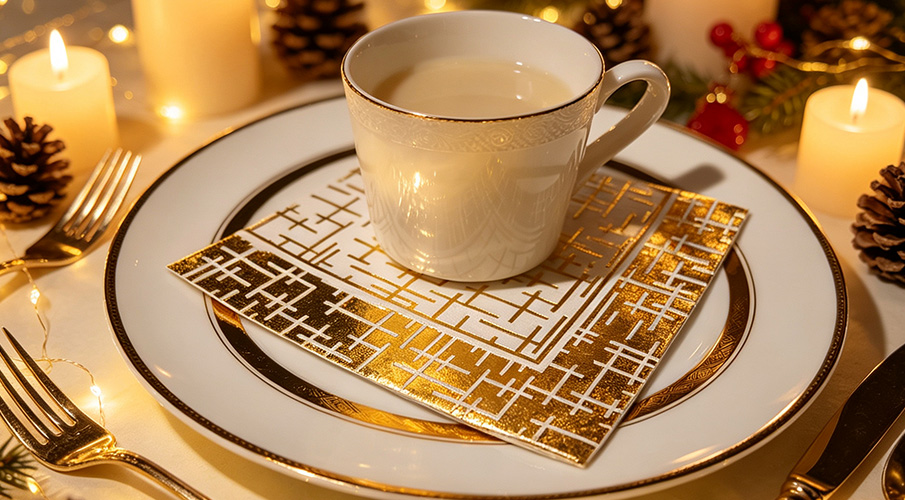 GOID FOIL NAPKINS 